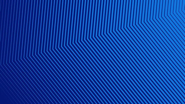 Abstract digital blue background featuring dynamic geometric pattern of diagonal converging line art