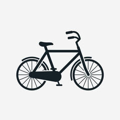 Fototapeta premium Classic Bicycle Silhouette Icon