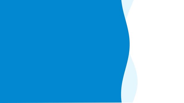 Minimalist background design with a smooth blue wave on the left side border