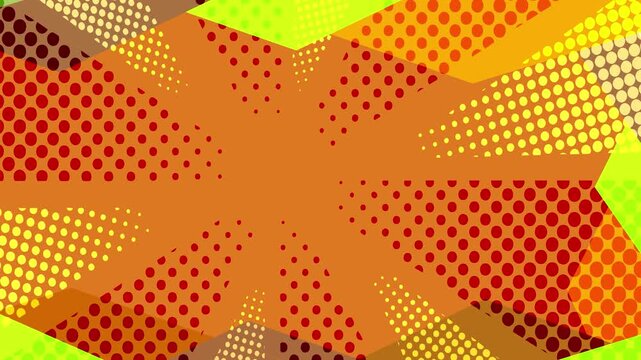 Vibrant Comic Book Style Sunburst Pattern 4K
