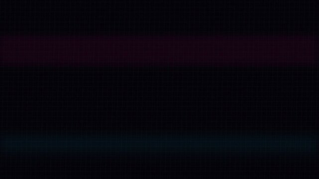 A dark red glowing line appearing on a solid black background surface field