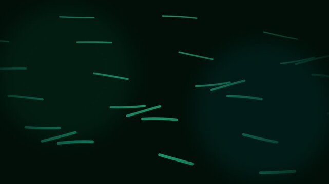 Abstract background featuring glowing green dashes on a dark canvas pattern