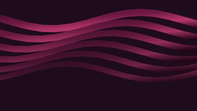 Abstract background featuring elegant flowing magenta waves on dark canvas