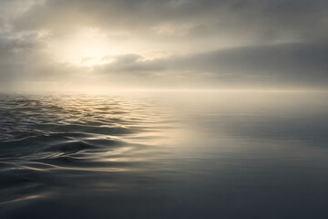 Obraz premium Calm light settling over a tranquil sea