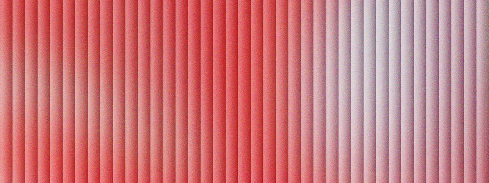 Corrugated red metal texture with vertical lines, industrial crimson steel wall background, metallic rhythmic pattern for architectural design, vibrant ruby aluminum siding surface detail.
