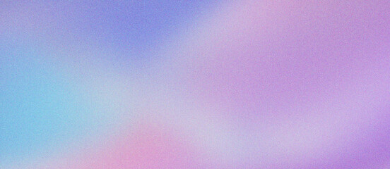 Holographic gradient background with grainy texture, soft pastel purple and blue blurred aesthetic, ethereal lo-fi vaporwave wallpaper, dreamy iridescent color transition for digital design. © VEXLO