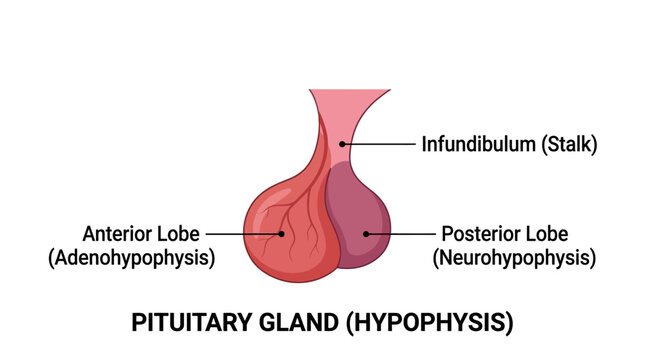 Pituitary Gland Anatomy Infographic