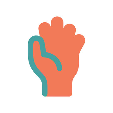 Stylized hand icon