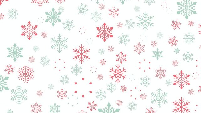Snowflake pattern decorative winter motif 4K