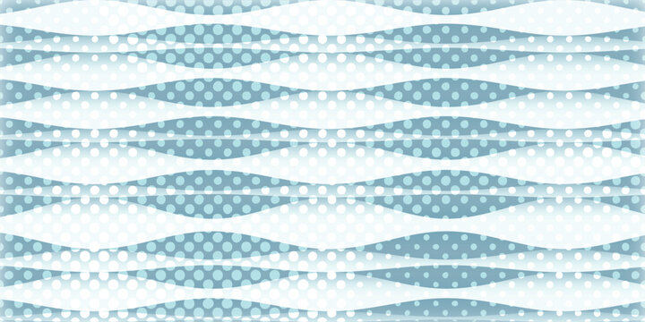 Blue Dotted Wavy Abstract Pattern Background Design