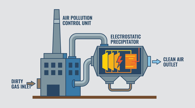 Industrial Electrostatic Precipitator for Air Pollution Control