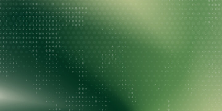 Gradient green background with halftone texture effect abstract design element