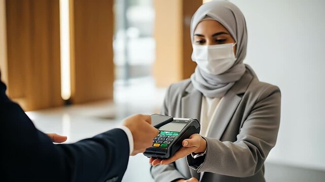 Contactless Payment Using Mobile Phone at Counter