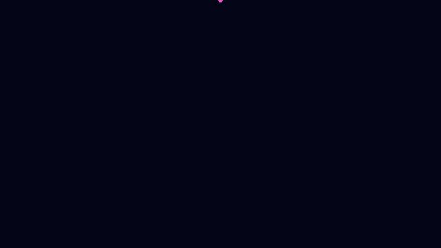 Abstract neon glowing geometric shapes pulsing in dark space animation 4k background