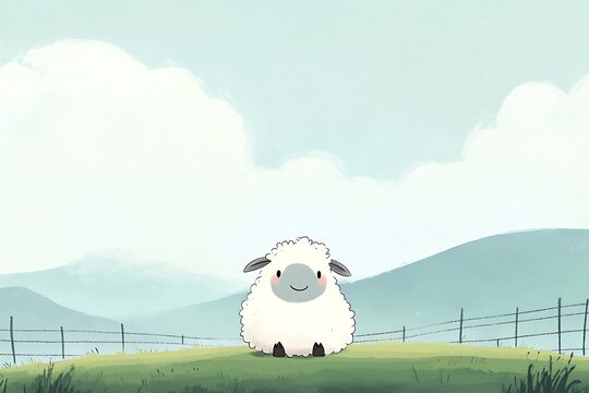 Sheep standing in a pasture