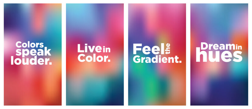 Abstract Colorful Mesh Gradient Background for Mobile Wallpaper with Vibrant Flowing Colors and Dreamy Surreal Depth