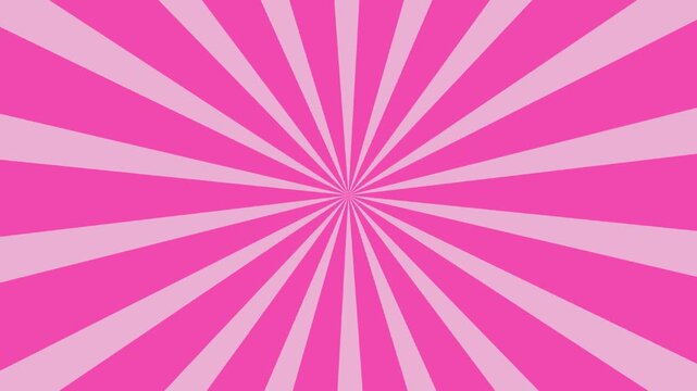 Starburst abstract pink background with rays