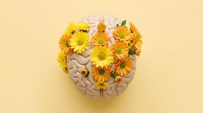 Blooming brain a symbolic representation of mental growth