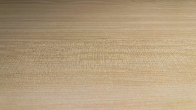close up view of empty wooden table with shadows. Natural texture in harmonious wood. brown wood plank office table background texture top view. Isolated, copy space, backgrounds. free, negative, 