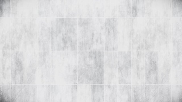 Modern abstract white and light grey textured tile pattern background, a subtle grunge seamless loop video