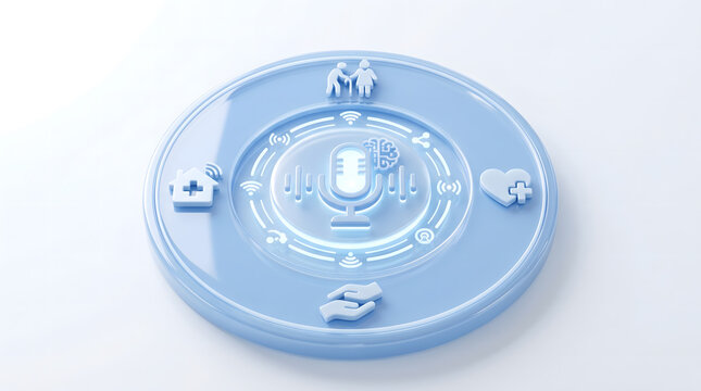 Smart Home Voice Assistant for Healthcare & Elder Care | AI-Powered Health Management Device | Digital Medical Assistant Tech