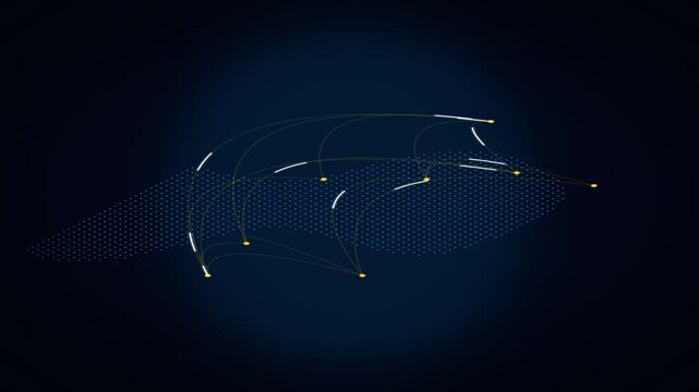 3D Isometric Global Trade and Supply Chain Logistics