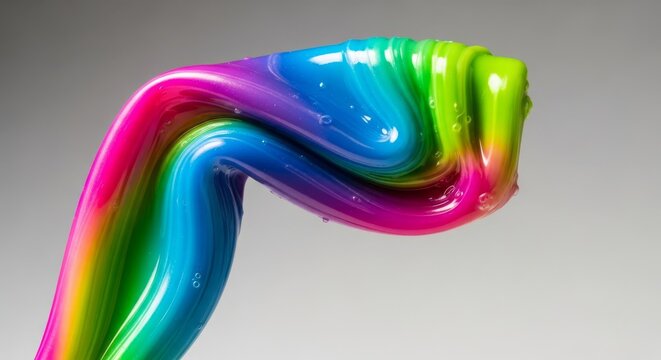 Detailed close-up of a brightly colored plastic toothbrush handle showing severe thermal deformation and a warped shape from high heat, handle, melting, flexible