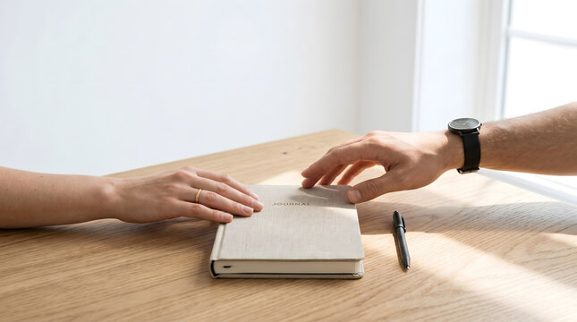 Business Collaboration Document Exchange: Professional Handover of Important Information for Office Productivity & Teamwork