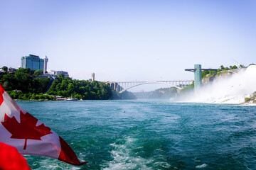 niagara, water, waterfall, canada, niagara falls, travel, cascade, landscape, ontario, waterfalls, mist, nature, falls © si