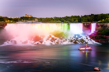 niagara, water, waterfall, canada, niagara falls, travel, cascade, landscape, ontario, waterfalls, mist, nature, falls © si