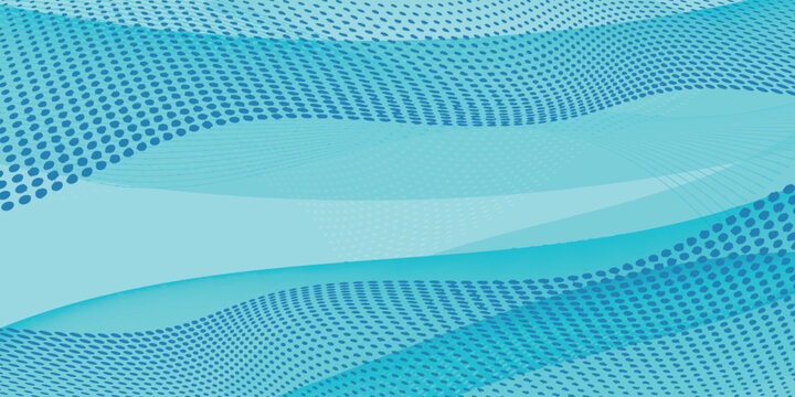 Abstract Blue Geometric Wavy Background Pattern