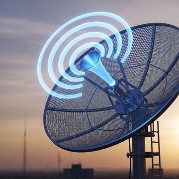 Cosmic Whisper: Antenna's Luminous Song Against Dusk's Hues