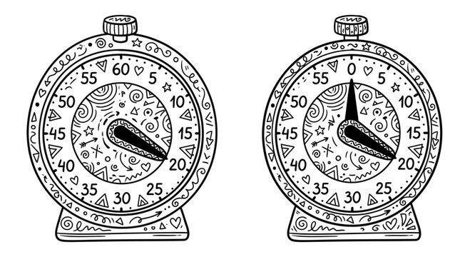 Kitchen Timer and Stopwatch Comparison: Full and Zero Times