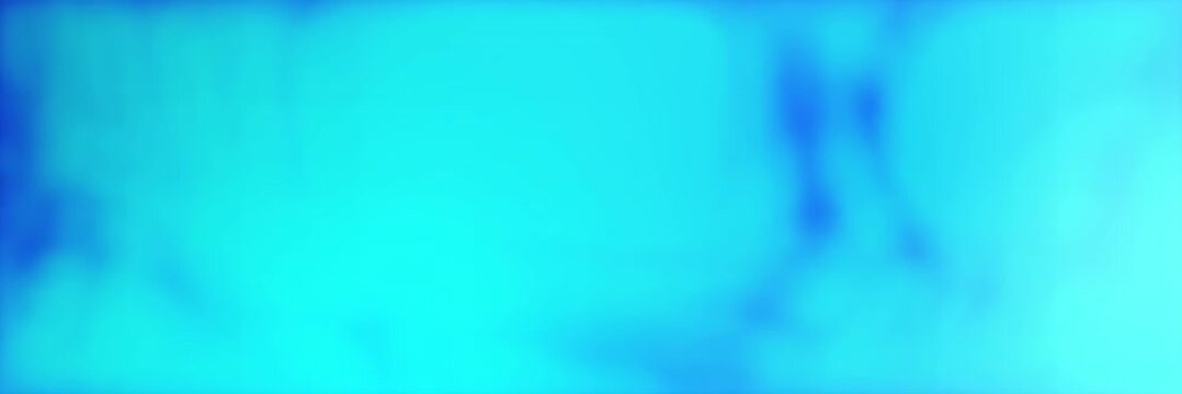 Aqua blue ink swirls form a wide website banner background template animation, abstract gradient, cool color, modern motion