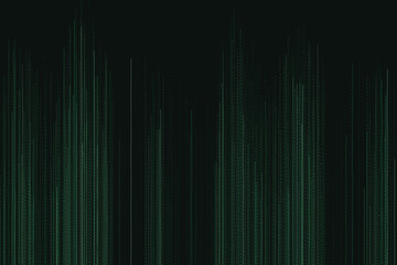 Neon glittering vertical light streaks on dark background © Solaiman77