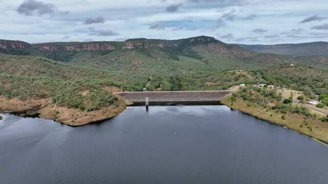 Spectacular Aerial footage of Cania Dam Queensland Australia