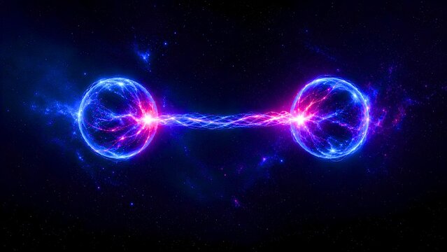 Quantum Entanglement Visualization with Connected Energy Spheres
