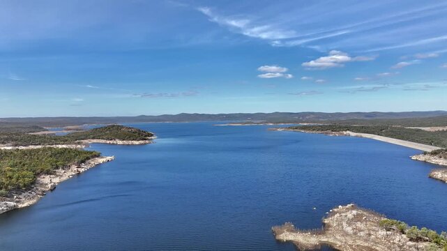 Spectacular aerial footage of Copeton Dam NSW Australia