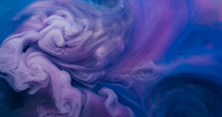 Obraz premium Mist wave. Steam texture. Paint color blend cloud dye dissolve water abstract background. Vibrant twist fantasy splash blur explosion.