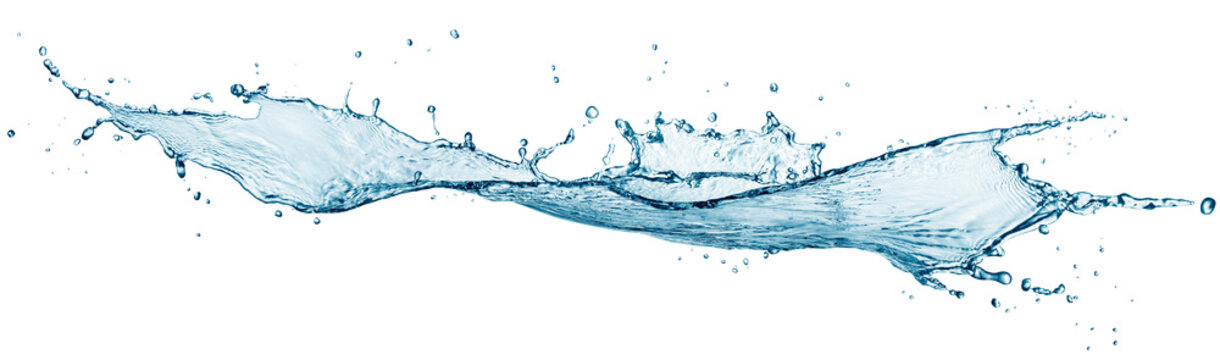 Water splash isolated