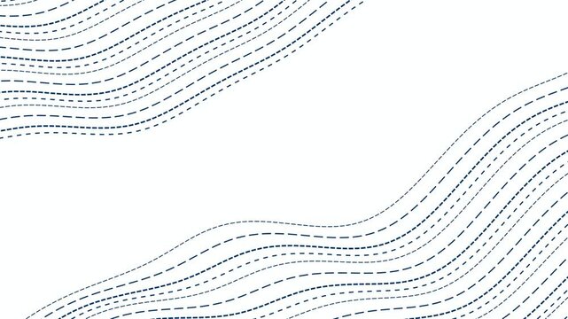 Abstract Flowing Dotted Lines Pattern 4K