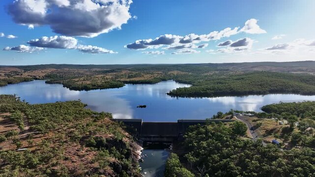 Spectacular aerial footage of Lake Windamere NSW Australia