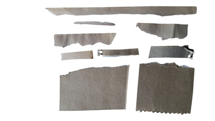 Fototapeta premium Assorted vintage leather patches and textured fabric swatches