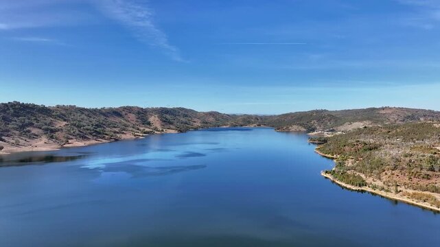 Spectacular aerial footage of Split Rock Dam NSW Australia