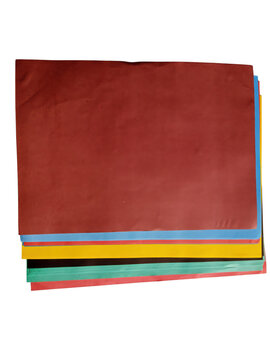 Stacked colorful construction paper sheets