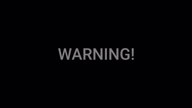  Animated warning caution warning sign warning danger alert icon safety with alpha channel 
