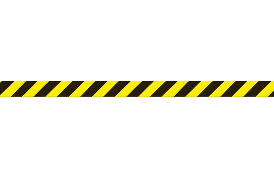 Yellow black diagonal warning stripe tape pattern safety caution border design element