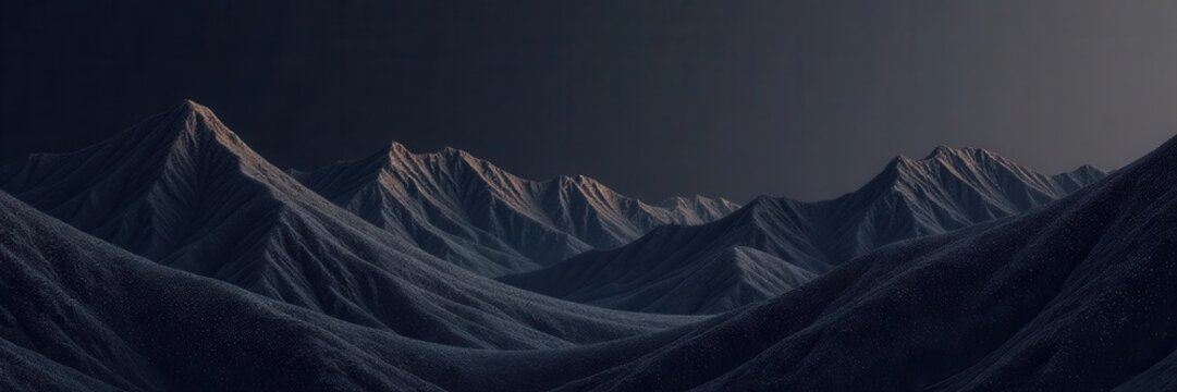 Abstract stippled mountain landscape  Black grainy hills, vector background ,  grunge,  noise