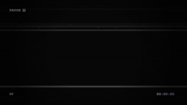 Glitching computer terminal screen with command line interface, digital static and timestamp overlay