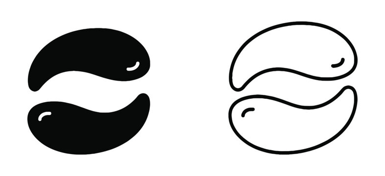 Under the eye patches icon. Under the eye patches icon pack in black vector type. Eye Patch Icons Set Vector Image. 